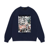 Purple Brand Sweatshirt Loose Crew Neck Sweater