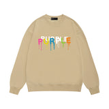 Purple Brand Sweatshirt Loose Crew Neck Sweater
