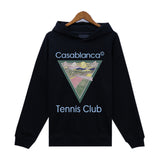 Casablanca Hoodie Autumn/Winter Rainbow Print Hooded Sweater