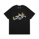 Vlone T Shirt Spring and Summer Rubber Strip Big V Pattern