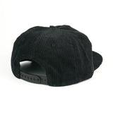 Trendy flat brimmed hat corduroy heattech