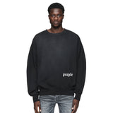 Purple Brand Distressed Sweatshirt Retro Vintage Crew Neck Sweater