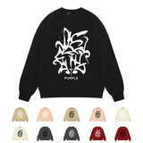Purple Brand Sweatshirt Loose Crew Neck Sweater
