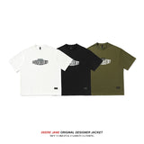 Men T-shirt Summer Cotton Short Sleeve T-shirt Men's Loose Half Sleeve