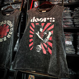 Pearl Jam T Shirts Doors Ramones Rock Washed Vintage Tank Top Cotton Sleeveless T-Shirt(Part1)