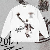 Nba Long Sleeve Shirt Male and Female Trendy Brand Cotton Loose