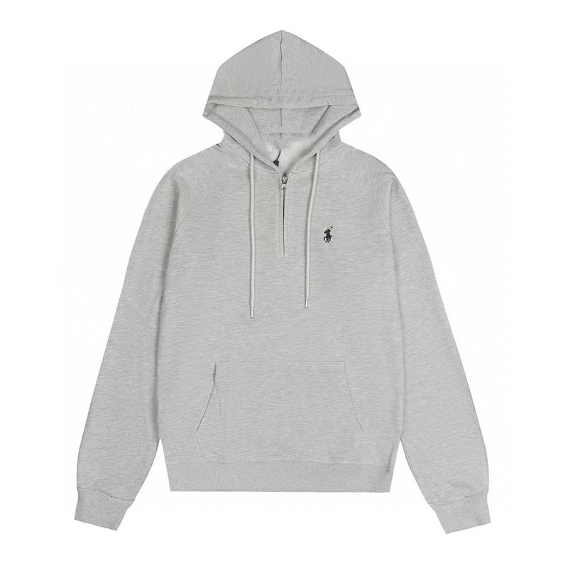 Ralph Lauren Coat RL Embroidered LOGO Half Zip Hooded Jacket