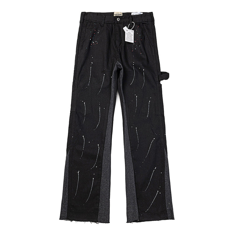 Gallery Dept Jeans Splash Ink Speaker Splicing Jeans