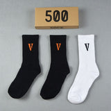 Mens Socks Big V Letter