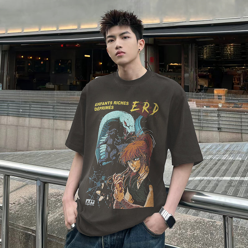 ERD T Shirts round Neck Short Sleeve Casual Summer T-shirt