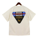 Rhude T Shirt Inverted Triangle Letter Print Short Sleeve T-Shirt