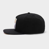Trendy flat brimmed hat hip hop character avatar