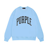Purple Brand Sweatshirt Loose Crew Neck Sweater