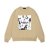Purple Brand Sweatshirt Loose Crew Neck Sweater
