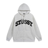 Stussy Hoodie Zip Cardigan Hooded Sweater