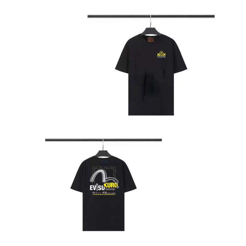 Evisu T Shirts Loose and Versatile Unisex T Shirts