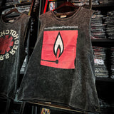 Pearl Jam T Shirts Doors Ramones Rock Washed Vintage Tank Top Cotton Sleeveless T-Shirt(Part1)