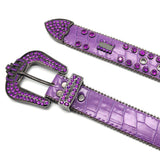 Hip-hop punk rhinestone belt punk style crown accessories