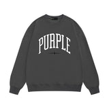 Purple Brand Sweatshirt Loose Crew Neck Sweater