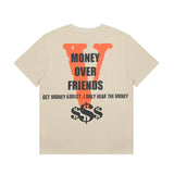 Vlone T Shirts Summer Fashion Brand Short Sleeve Vlone Loose Oversized T-shirt Men