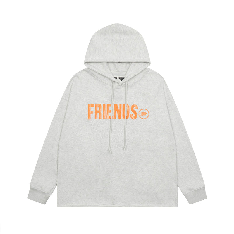 Vlone Hoodie Autumn and Winter Lightning Big V Letter