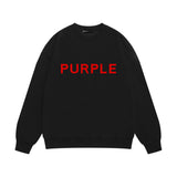 Purple Brand Sweatshirt Loose Crew Neck Sweater