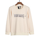 Vlone Sweatshirts Autumn/Winter Metal Big V Letter Crew Neck