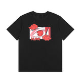 Vlone T Shirts Cloud Print Short Sleeve Men and Women Couple