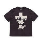 Mens Vintage T-Shirts SAINT MICHAEL CHO Cross Print Vintage