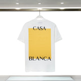 Casablanca T Shirts Spring Summer CASA Sea Fish Alphabet Starry Sky