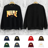 Purple Brand Sweatshirt Loose Crew Neck Sweater