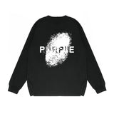 Purple Brand Long Sleeve T-Shirt Fashion Loose Long Sleeve Top