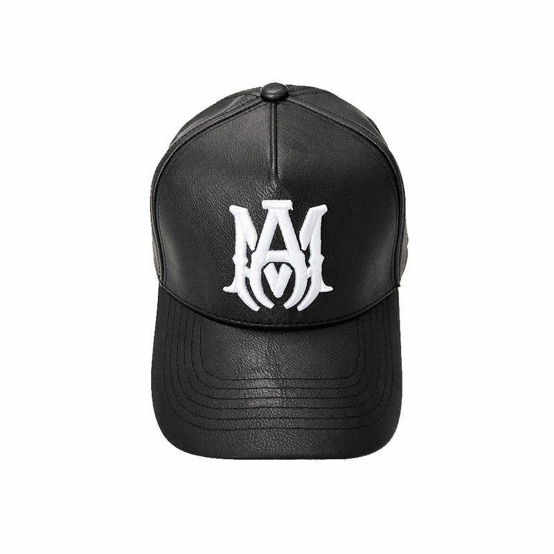 Amiri hat embroidery leather