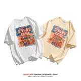 Men's T-Shirts Summer Short-Sleeved T-shirt Men's Loose Casual Cotton All-Matching