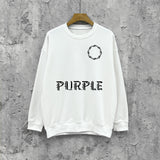 Purple Brand Sweatshirt Loose Crew Neck Sweater