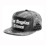 Trendy flat brimmed hat los angeles cashew pattern