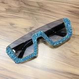 Trendy punk glasses retro sunshade