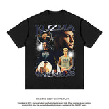 Nba T Shirt Kuzma European and American High Street Short Sleeve T-shirt Top American Street Loose Men and Women