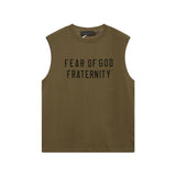 Fog Essentials tank spring summer FOG letter crew neck vest