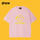 Drew T Shirts Smiley Face Short Sleeve Fashion Printed T-shirt
