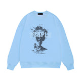 Purple Brand Sweatshirt Loose Crew Neck Sweater