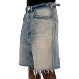 MIJKO Men Shorts Make Old Blue Denim Shorts