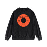 Purple Brand Distressed Sweatshirt Retro Vintage Crew Neck Sweater