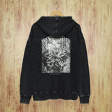 Purple Brand Distressed Hoodie Fashion Old Loose Hooded Sweater