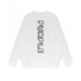 Purple Brand Long Sleeve T-Shirt Fashion Loose Long Sleeve Top