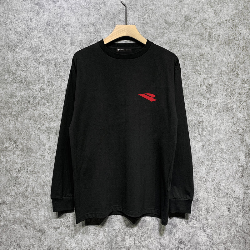 Purple Brand Long Sleeve T-Shirt Fashion Loose Long Sleeve Top