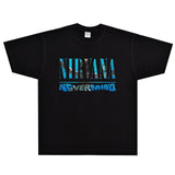 Rock Star T Shirt T-shirt Nirvana Band Rock American Retro Loose Short Sleeve