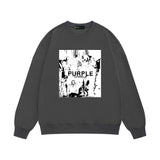 Purple Brand Sweatshirt Loose Crew Neck Sweater