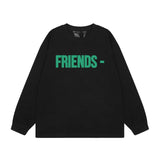 Vlone Sweatshirts Autumn and Winter Green Big V Letter Crew Neck