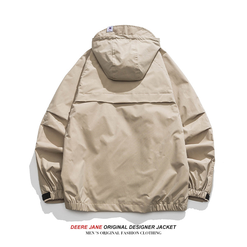 Men Jacket Spring Hooded Jacket Coat Men Loose